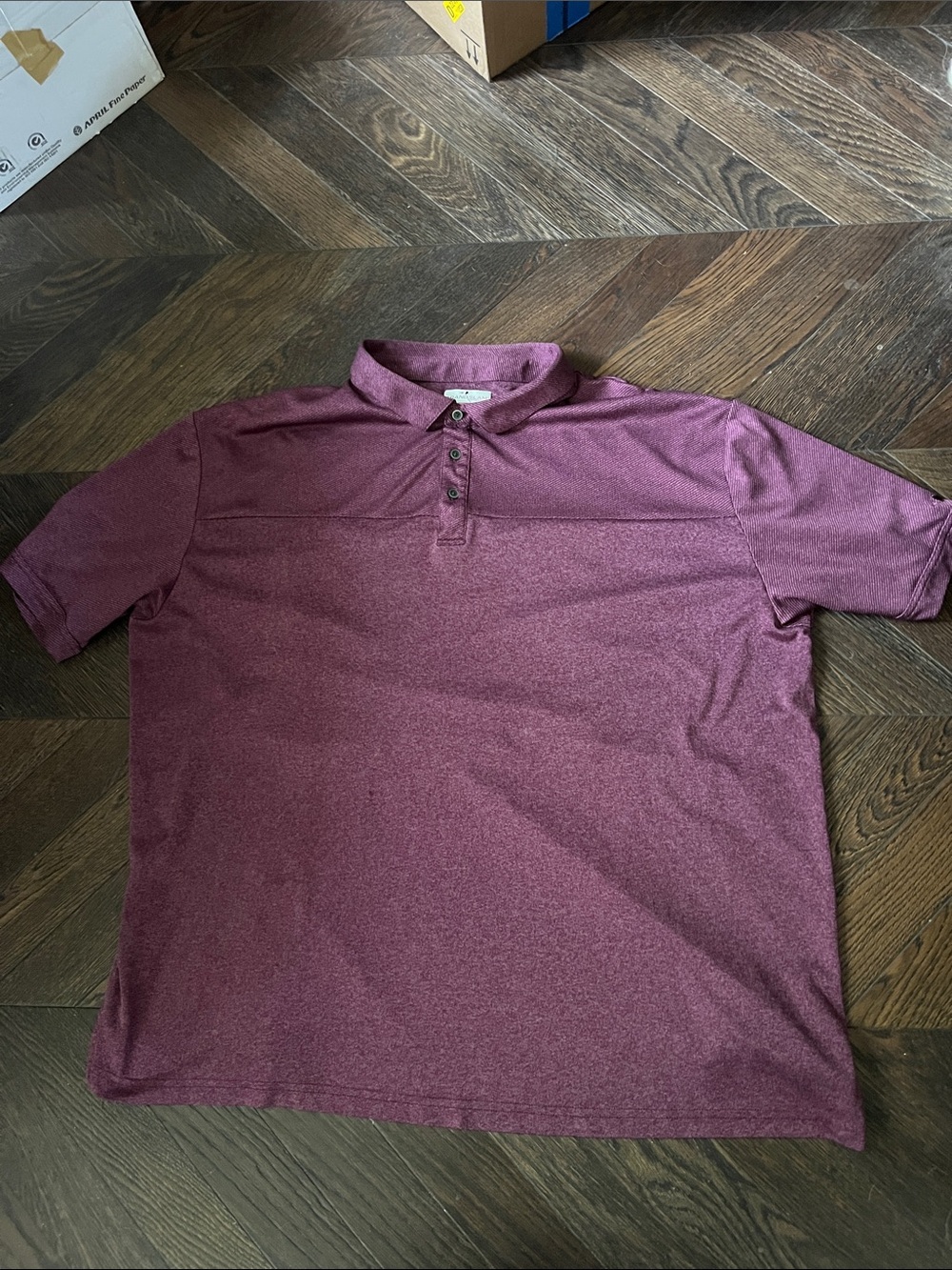 Grand Slam Men's Heathered Maroon Polo Shirt